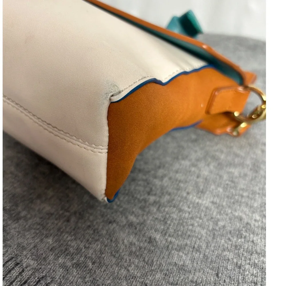 Disney Loungefly Cactus Succulent Hidden Mickey Crossbody Bag Brown‎ Teal Cream
